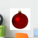 Red Christmas Bauble Wall Decal