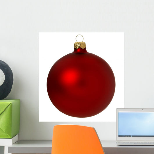 Red Christmas Bauble Wall Decal