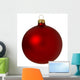 Red Christmas Bauble Wall Decal