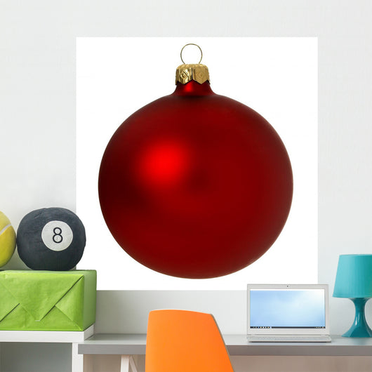 Red Christmas Bauble Wall Decal