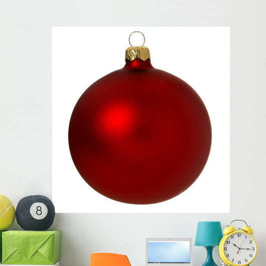 Red Christmas Bauble Wall Decal