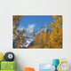 Maroon Bells and Golden Aspens Wall Mural