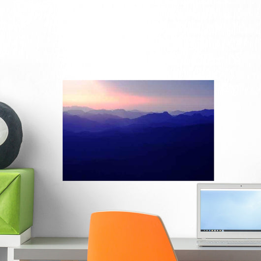 Sunrise Mountains Wall Decal Design 2