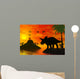 Dinosaur World Wall Mural