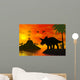 Dinosaur World Wall Mural