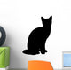 Cat Illustration Silhouette Wall Decal