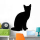 Cat Illustration Silhouette Wall Decal