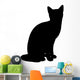 Cat Illustration Silhouette Wall Decal