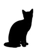 Cat Illustration Silhouette Wall Decal