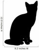 Cat Illustration Silhouette Wall Decal