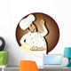 Chef with pizza Wall Decal