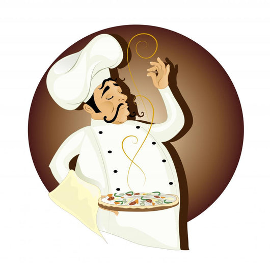 Chef with pizza Wall Decal