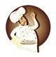 Chef with pizza Wall Decal