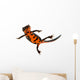 Swimming Fire Bellied Newt Wall Decal