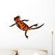Swimming Fire Bellied Newt Wall Decal