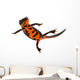 Swimming Fire Bellied Newt Wall Decal