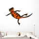 Swimming Fire Bellied Newt Wall Decal