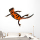Swimming Fire Bellied Newt Wall Decal