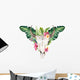 Tropical Boho Floral Skull Wall Decal