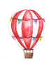 Watercolor Red & White Hot Air Balloon Wall Decal