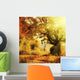 Autumn Forest with Sun Wall Mural
