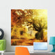 Autumn Forest with Sun Wall Decal Design 2