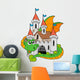 old dragon castle Wall Decal