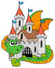 old dragon castle Wall Decal