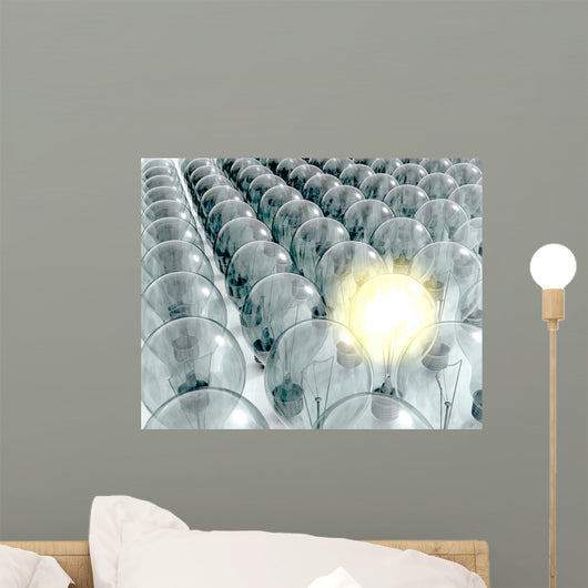 One Glowing Lightbulb