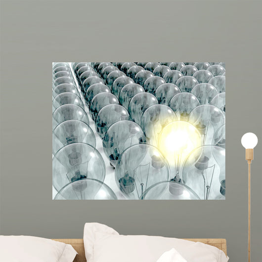 One Glowing Lightbulb
