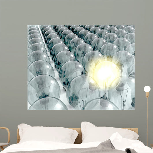 One Glowing Lightbulb