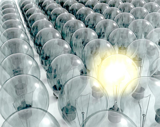 One Glowing Lightbulb