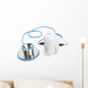 Stethoscope with Tooth Wall Decal