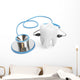 Stethoscope with Tooth Wall Decal