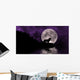 Wolf Moon Wall Mural