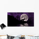 Wolf Moon Wall Mural