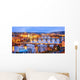 Classic Prague Twilight Panorama Wall Decal