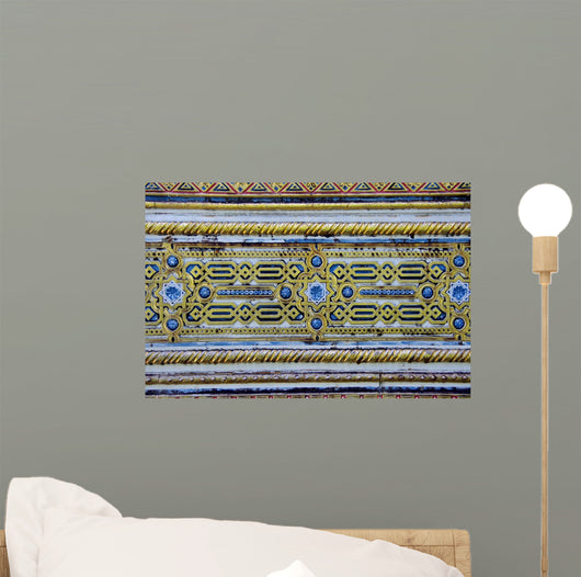 Moorish Gold Arabesque Wall Mural