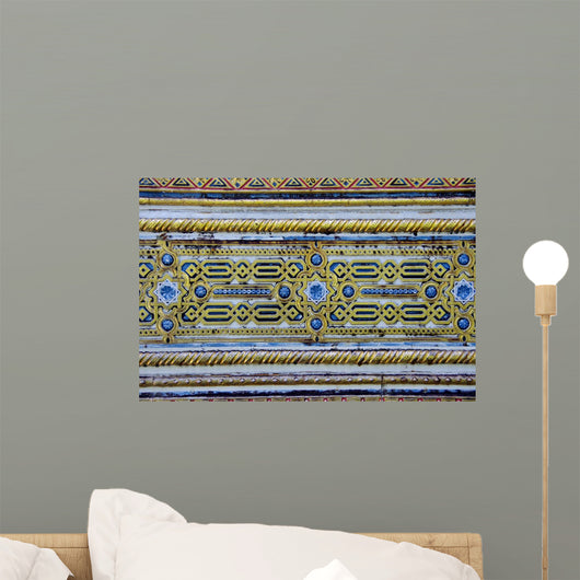 Moorish Gold Arabesque Wall Mural