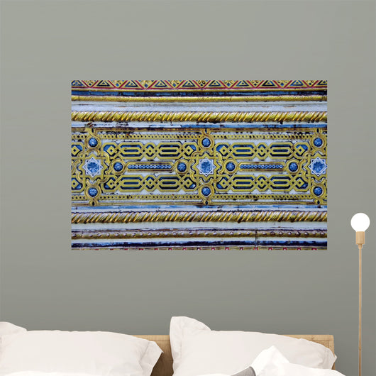 Moorish Gold Arabesque Wall Mural