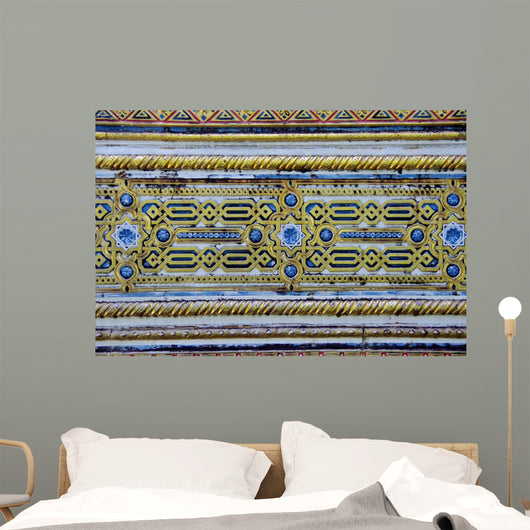 Moorish Gold Arabesque Wall Mural