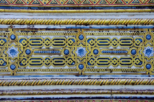 Moorish Gold Arabesque Wall Mural