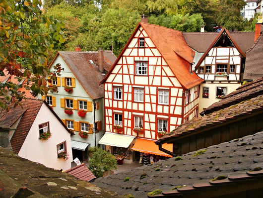 Tiled Rooftops Wall Mural