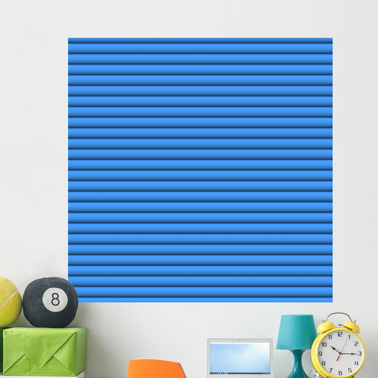 blue blinds Wall Mural
