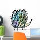 Floral Hedgehog Wall Decal