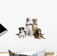 Group of Bastard Dogs Sitting Wall Decal