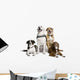 Group of Bastard Dogs Sitting Wall Decal