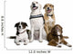 Group of Bastard Dogs Sitting Wall Decal