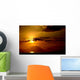 Sunset Mount Agung Wall Decal