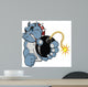 Cartoon Bomb Bulldog Vector